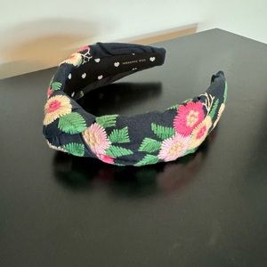 Lele Sadoughi Floral Embroidered Headband